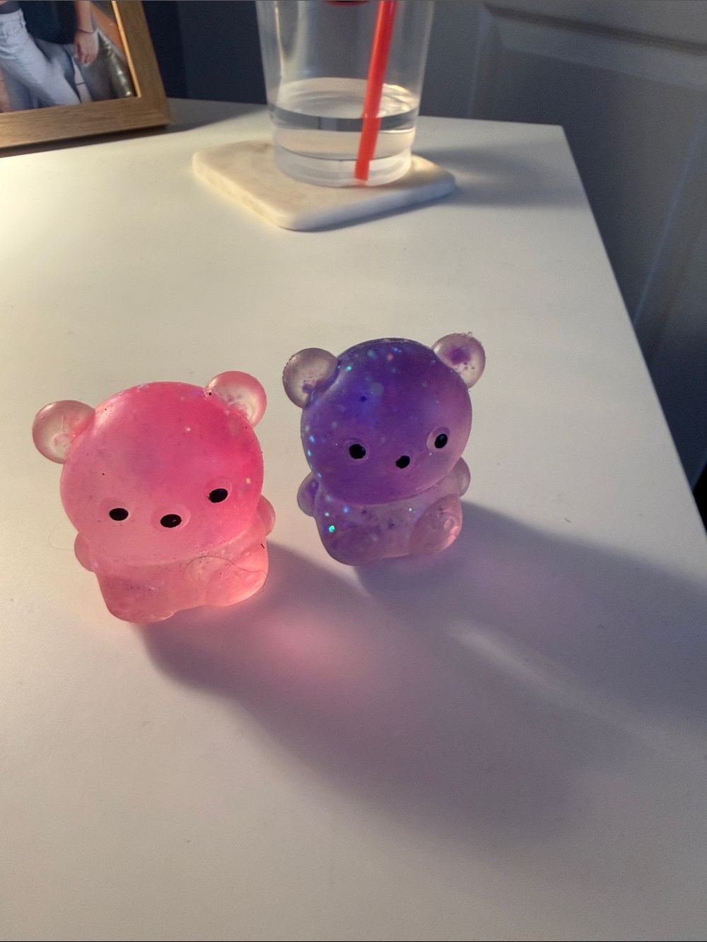 Squishy Bear Sensory Toy Set - Pink & Purple